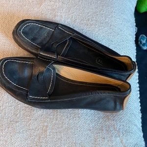 Leather loafers